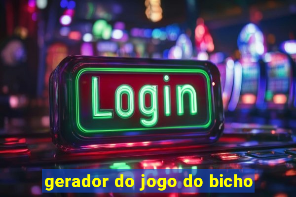 gerador do jogo do bicho